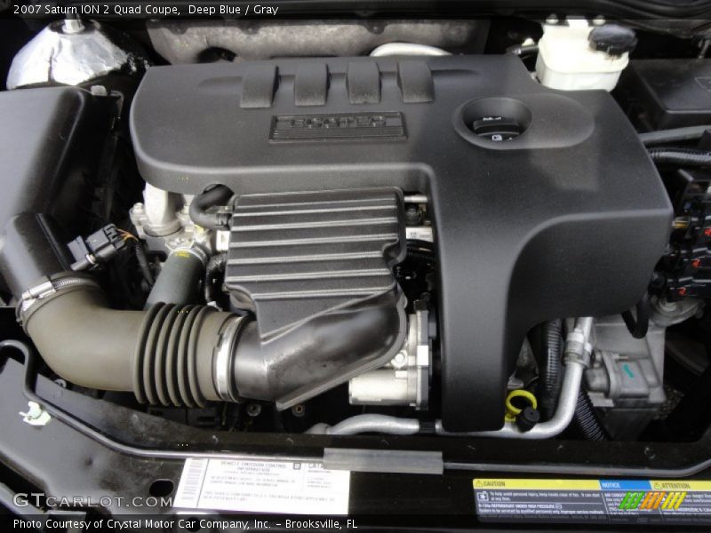 Deep Blue / Gray 2007 Saturn ION 2 Quad Coupe