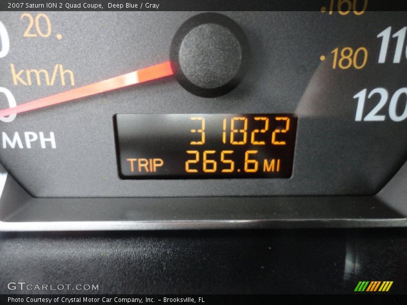 Deep Blue / Gray 2007 Saturn ION 2 Quad Coupe