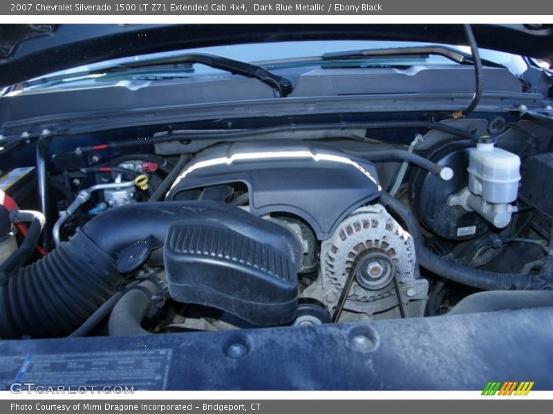 Dark Blue Metallic / Ebony Black 2007 Chevrolet Silverado 1500 LT Z71 Extended Cab 4x4