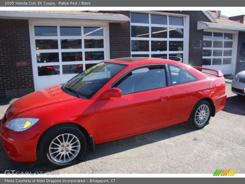 Rallye Red / Black 2005 Honda Civic EX Coupe