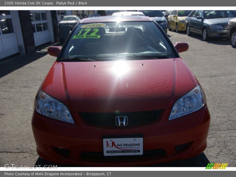 Rallye Red / Black 2005 Honda Civic EX Coupe