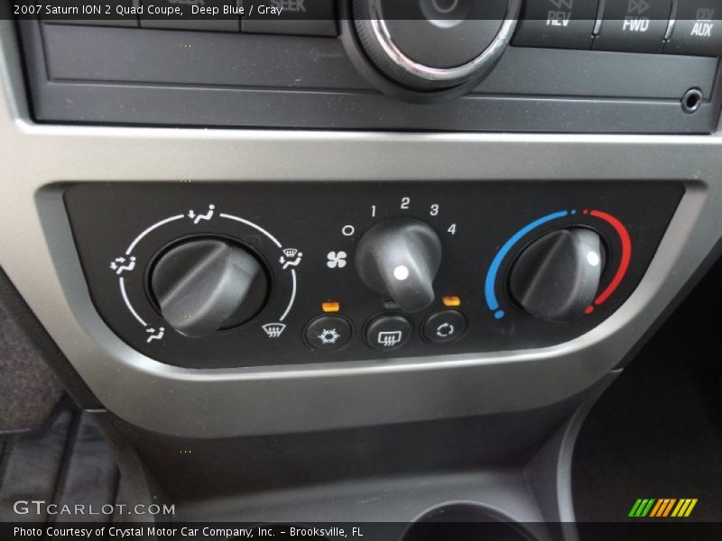 Controls of 2007 ION 2 Quad Coupe