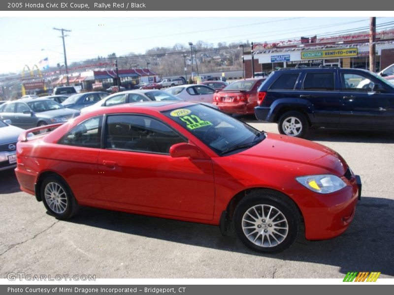 Rallye Red / Black 2005 Honda Civic EX Coupe