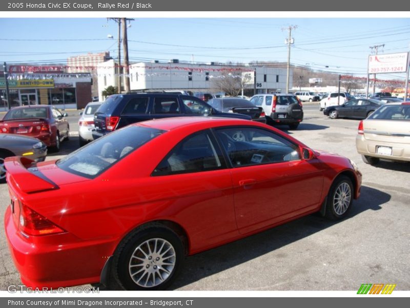 Rallye Red / Black 2005 Honda Civic EX Coupe