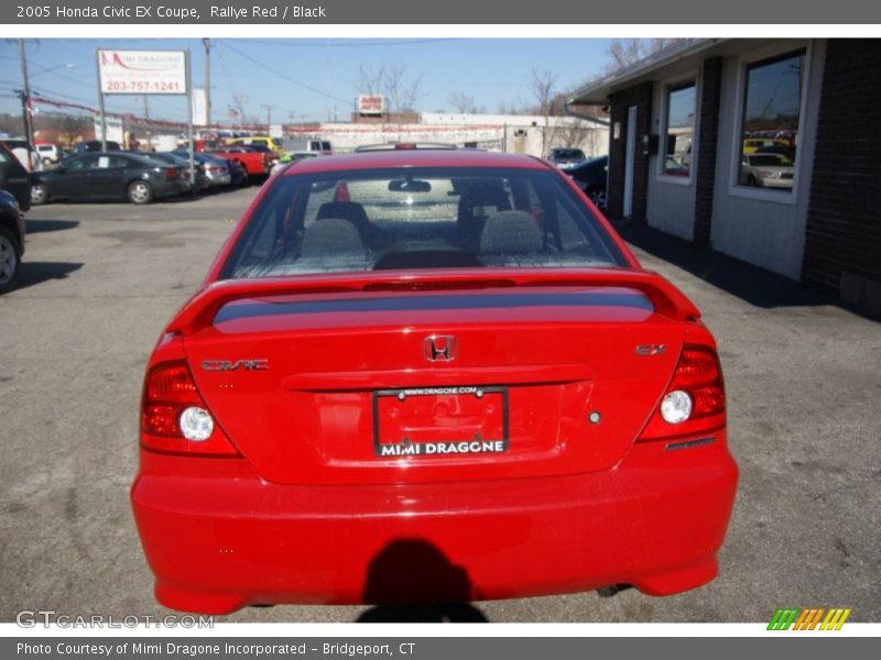 Rallye Red / Black 2005 Honda Civic EX Coupe