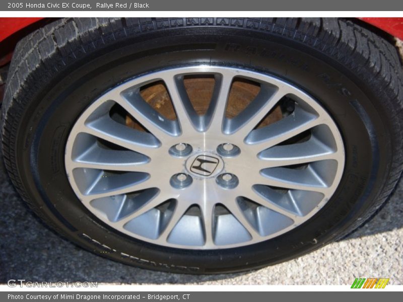Rallye Red / Black 2005 Honda Civic EX Coupe
