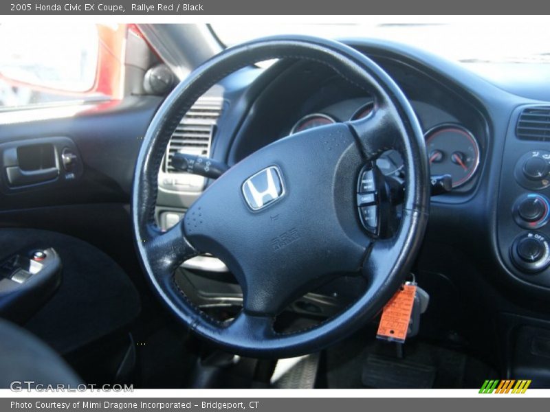 Rallye Red / Black 2005 Honda Civic EX Coupe