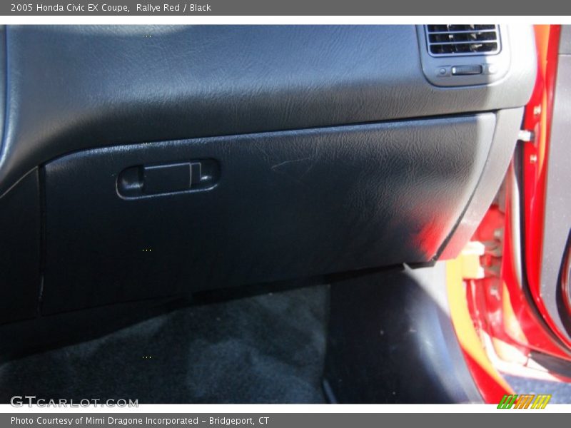 Rallye Red / Black 2005 Honda Civic EX Coupe