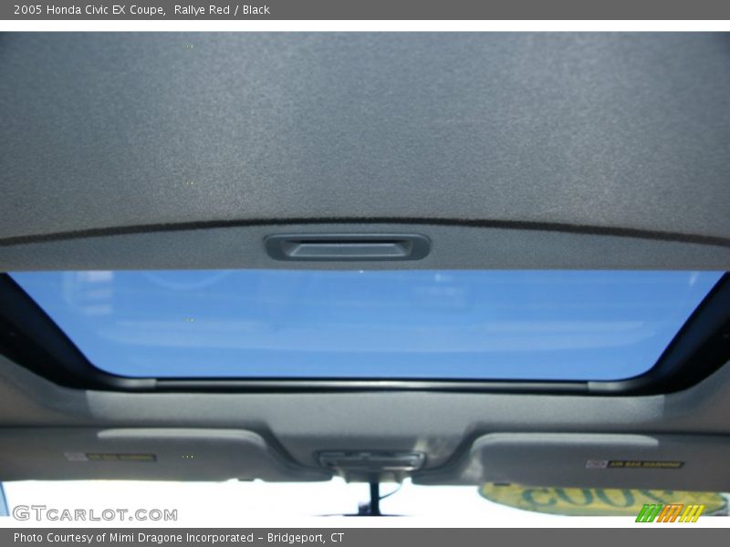 Rallye Red / Black 2005 Honda Civic EX Coupe