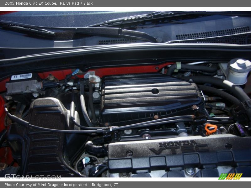 Rallye Red / Black 2005 Honda Civic EX Coupe
