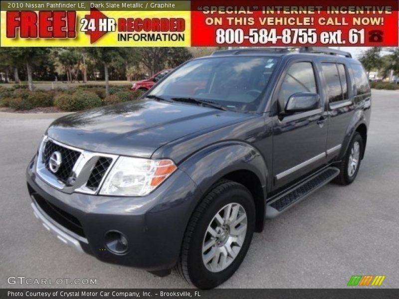 Dark Slate Metallic / Graphite 2010 Nissan Pathfinder LE