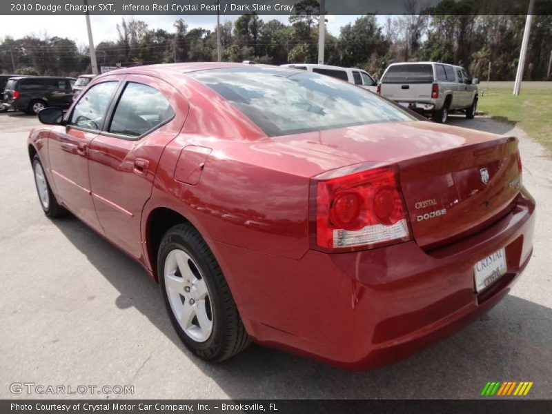 Inferno Red Crystal Pearl / Dark Slate Gray 2010 Dodge Charger SXT