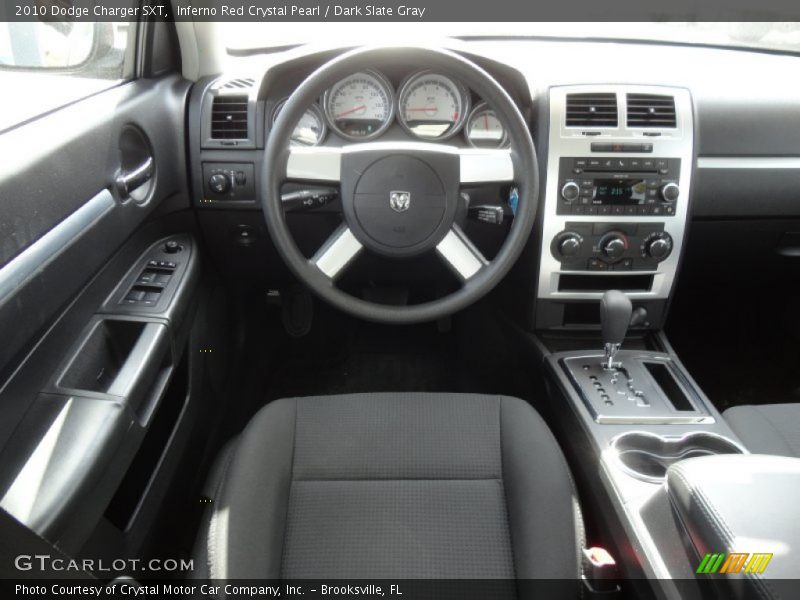 Inferno Red Crystal Pearl / Dark Slate Gray 2010 Dodge Charger SXT