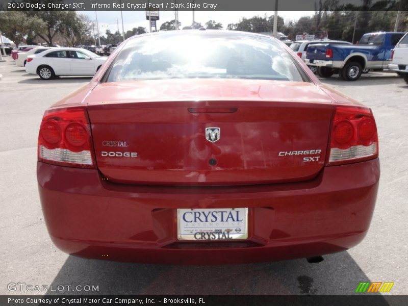 Inferno Red Crystal Pearl / Dark Slate Gray 2010 Dodge Charger SXT