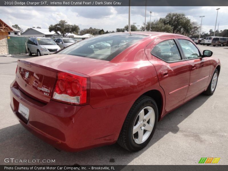Inferno Red Crystal Pearl / Dark Slate Gray 2010 Dodge Charger SXT