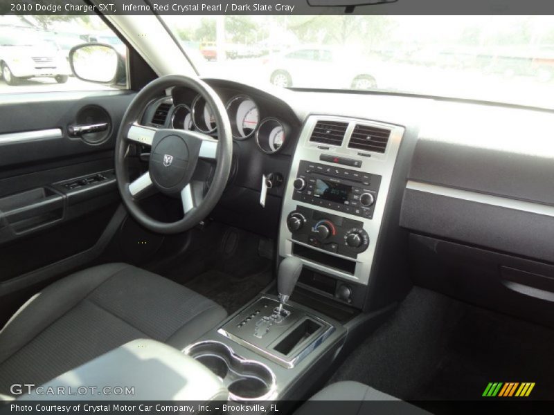Inferno Red Crystal Pearl / Dark Slate Gray 2010 Dodge Charger SXT