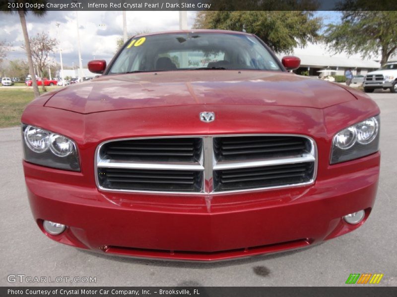 Inferno Red Crystal Pearl / Dark Slate Gray 2010 Dodge Charger SXT