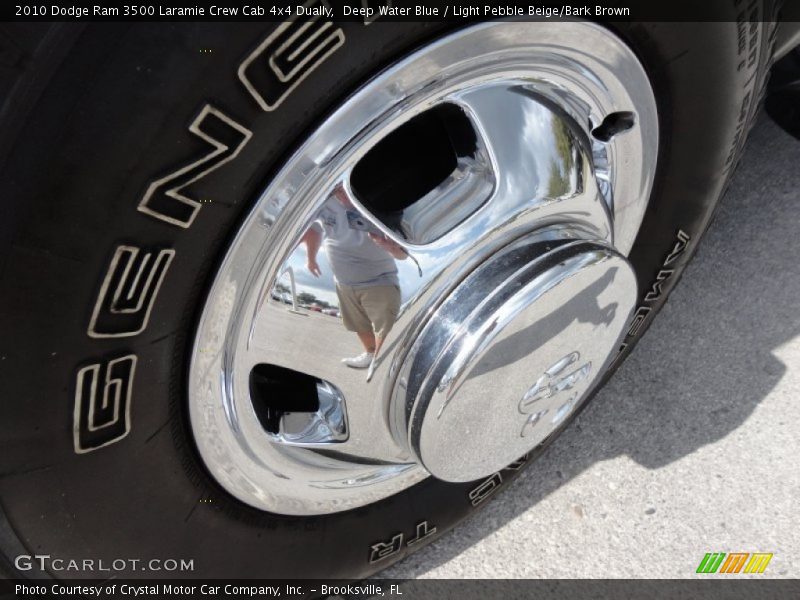 Deep Water Blue / Light Pebble Beige/Bark Brown 2010 Dodge Ram 3500 Laramie Crew Cab 4x4 Dually