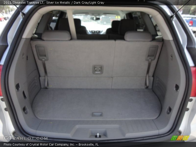 Silver Ice Metallic / Dark Gray/Light Gray 2011 Chevrolet Traverse LT