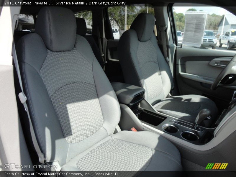 Silver Ice Metallic / Dark Gray/Light Gray 2011 Chevrolet Traverse LT