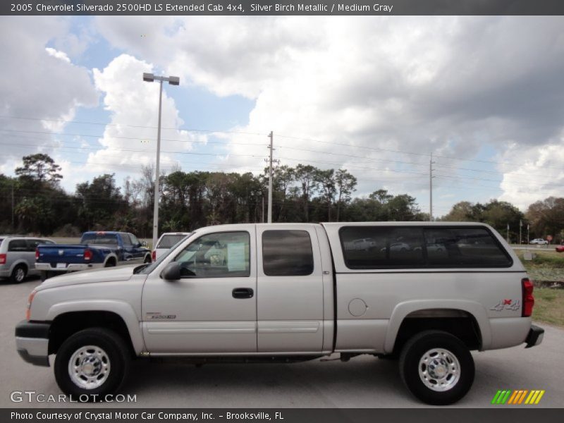 Silver Birch Metallic / Medium Gray 2005 Chevrolet Silverado 2500HD LS Extended Cab 4x4