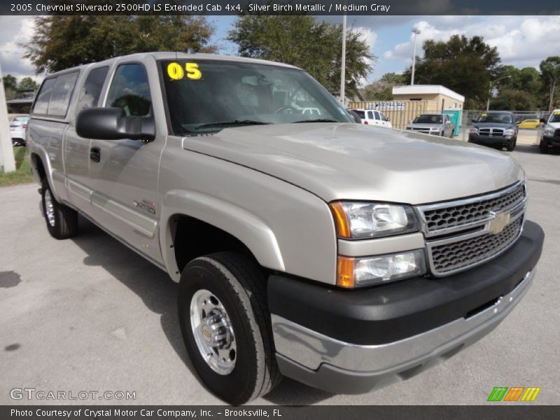 Silver Birch Metallic / Medium Gray 2005 Chevrolet Silverado 2500HD LS Extended Cab 4x4