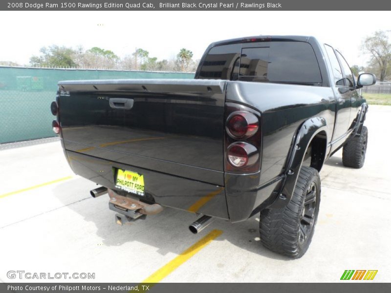 Brilliant Black Crystal Pearl / Rawlings Black 2008 Dodge Ram 1500 Rawlings Edition Quad Cab