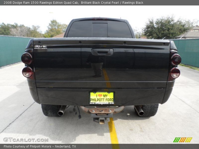 Brilliant Black Crystal Pearl / Rawlings Black 2008 Dodge Ram 1500 Rawlings Edition Quad Cab
