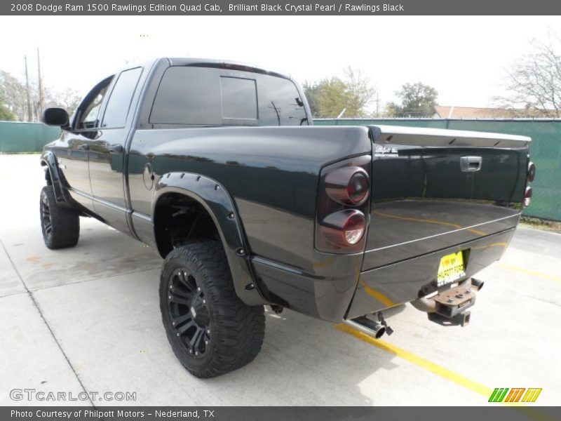 Brilliant Black Crystal Pearl / Rawlings Black 2008 Dodge Ram 1500 Rawlings Edition Quad Cab