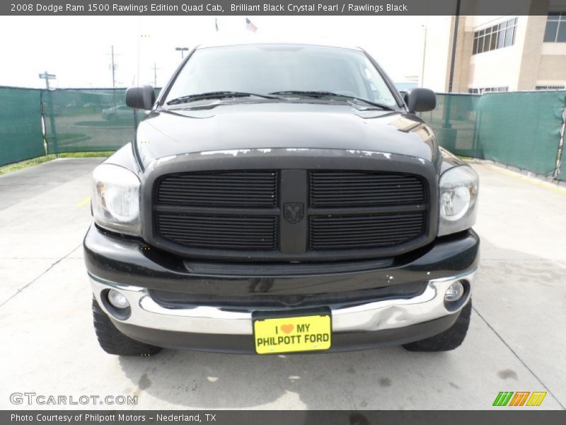 Brilliant Black Crystal Pearl / Rawlings Black 2008 Dodge Ram 1500 Rawlings Edition Quad Cab