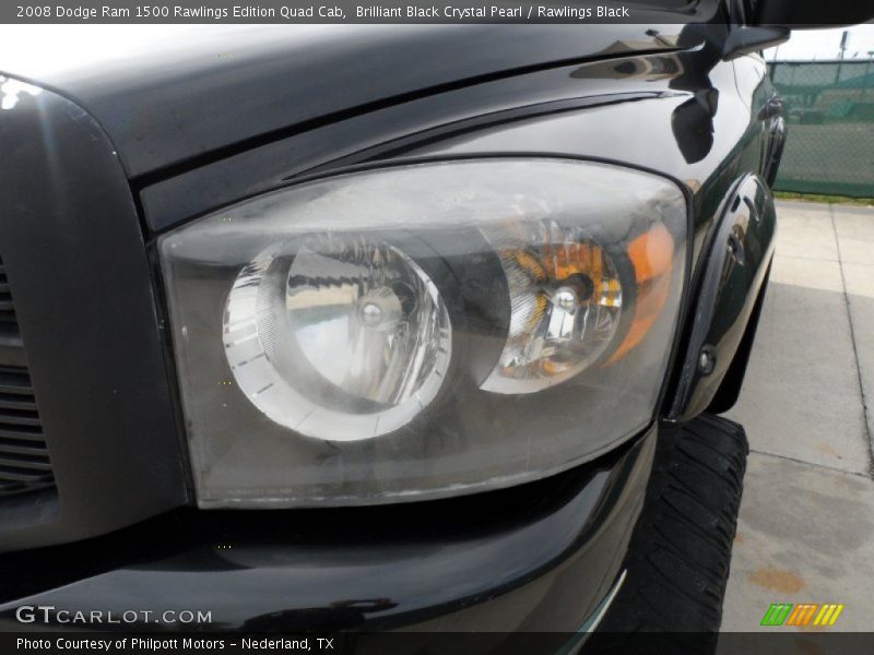 Brilliant Black Crystal Pearl / Rawlings Black 2008 Dodge Ram 1500 Rawlings Edition Quad Cab