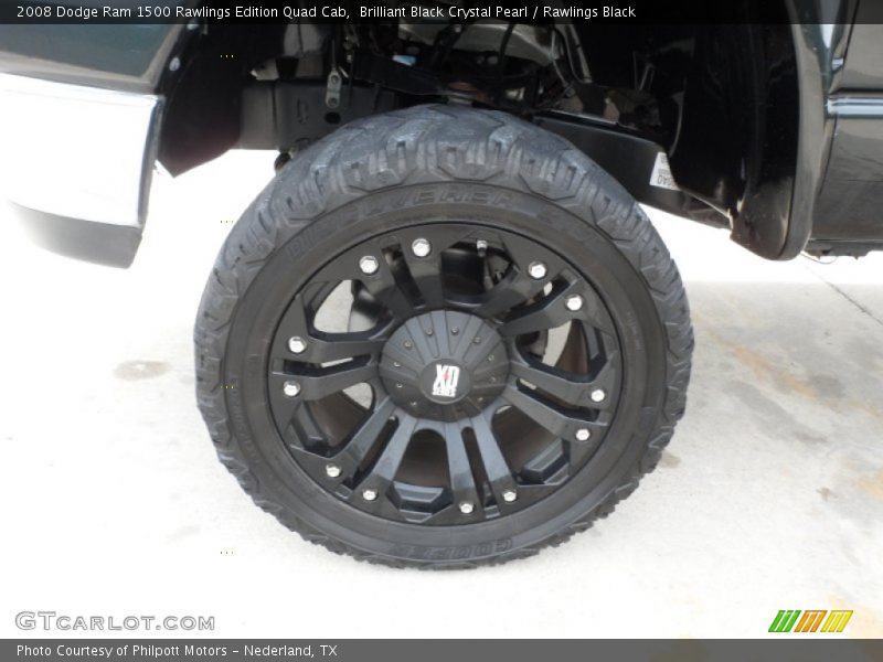 Brilliant Black Crystal Pearl / Rawlings Black 2008 Dodge Ram 1500 Rawlings Edition Quad Cab