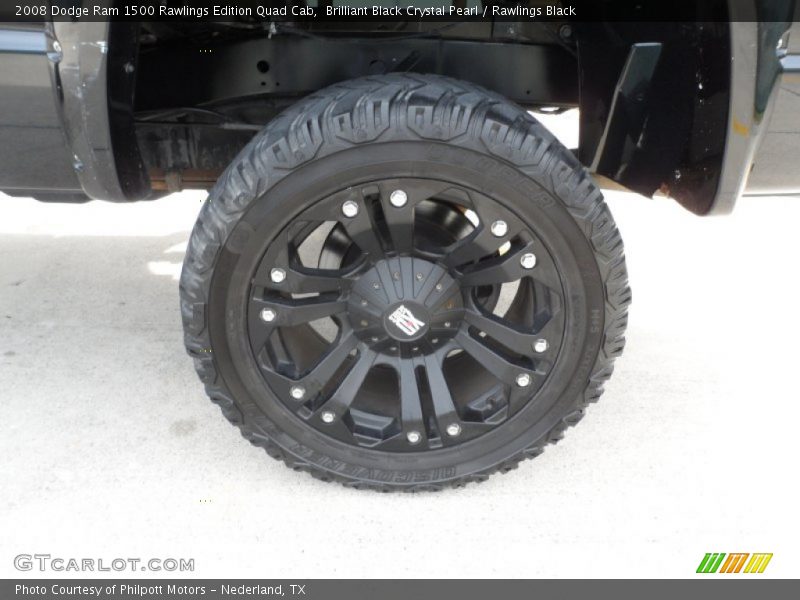 Brilliant Black Crystal Pearl / Rawlings Black 2008 Dodge Ram 1500 Rawlings Edition Quad Cab