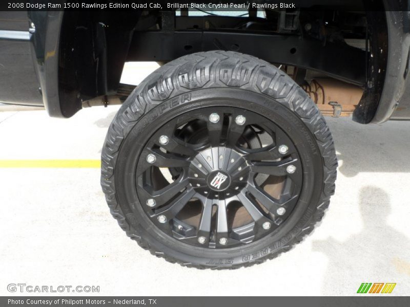 Brilliant Black Crystal Pearl / Rawlings Black 2008 Dodge Ram 1500 Rawlings Edition Quad Cab