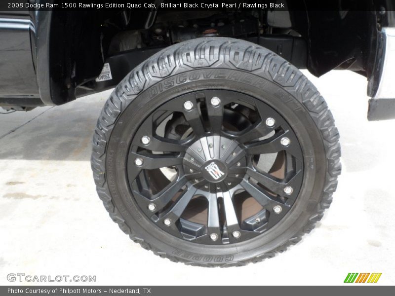 Brilliant Black Crystal Pearl / Rawlings Black 2008 Dodge Ram 1500 Rawlings Edition Quad Cab
