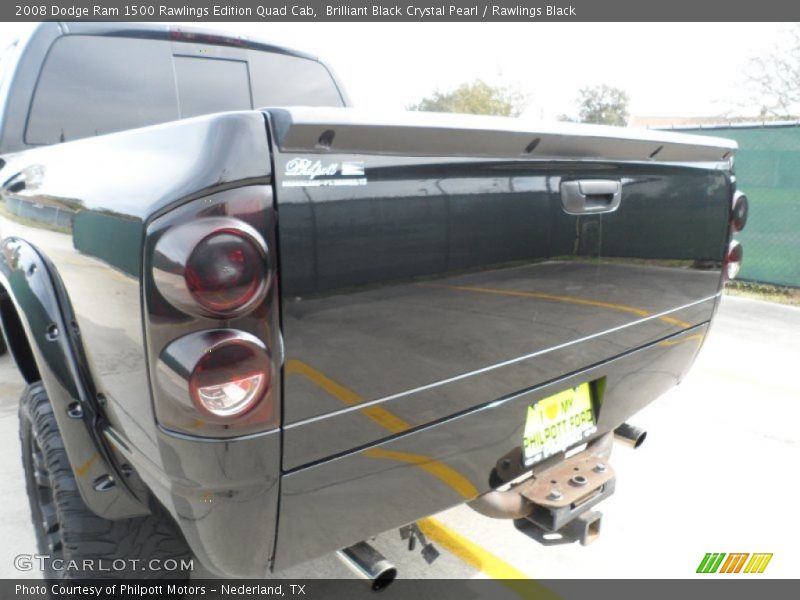 Brilliant Black Crystal Pearl / Rawlings Black 2008 Dodge Ram 1500 Rawlings Edition Quad Cab