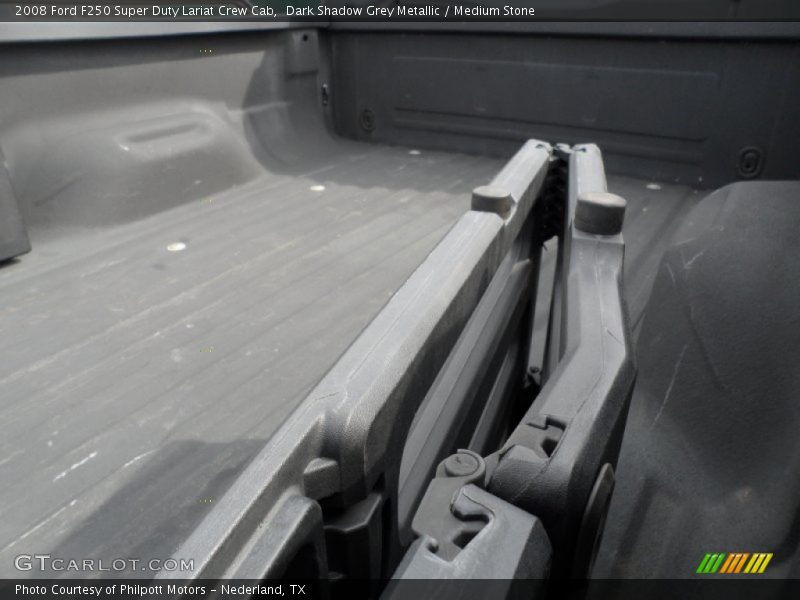 Dark Shadow Grey Metallic / Medium Stone 2008 Ford F250 Super Duty Lariat Crew Cab