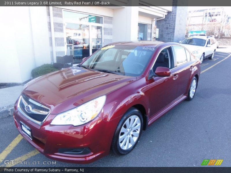 Ruby Red Pearl / Off-Black 2011 Subaru Legacy 3.6R Limited