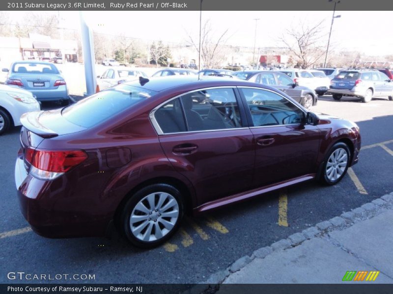 Ruby Red Pearl / Off-Black 2011 Subaru Legacy 3.6R Limited