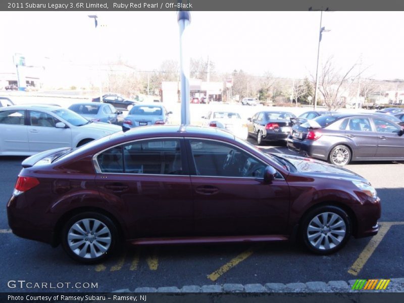 Ruby Red Pearl / Off-Black 2011 Subaru Legacy 3.6R Limited