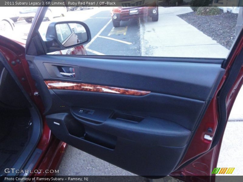 Ruby Red Pearl / Off-Black 2011 Subaru Legacy 3.6R Limited