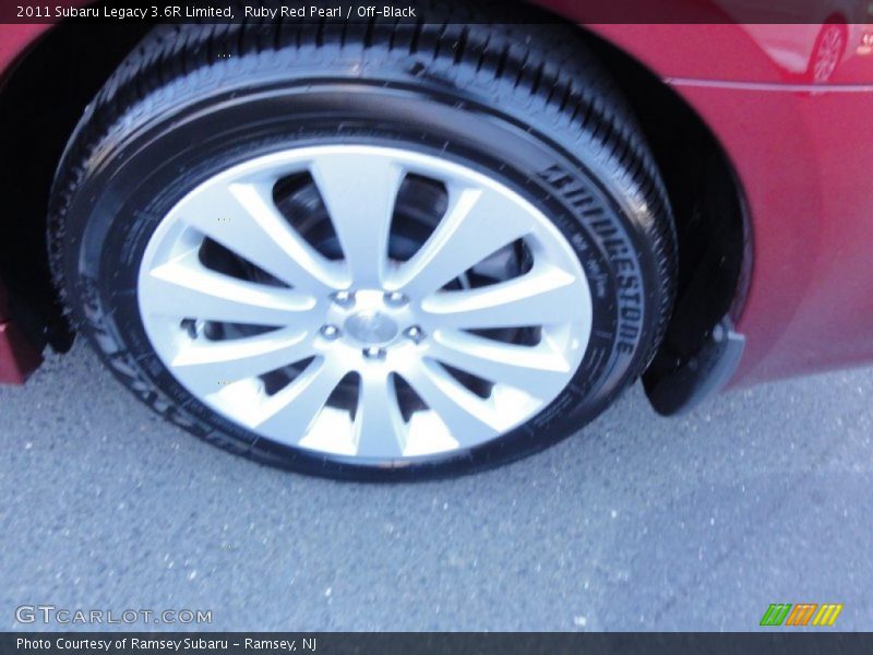 Ruby Red Pearl / Off-Black 2011 Subaru Legacy 3.6R Limited