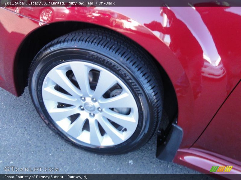 Ruby Red Pearl / Off-Black 2011 Subaru Legacy 3.6R Limited