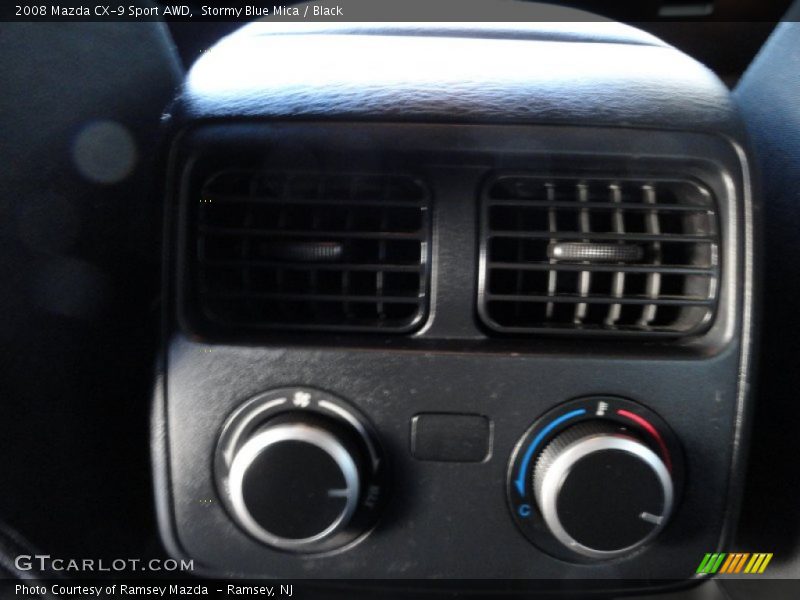 Stormy Blue Mica / Black 2008 Mazda CX-9 Sport AWD