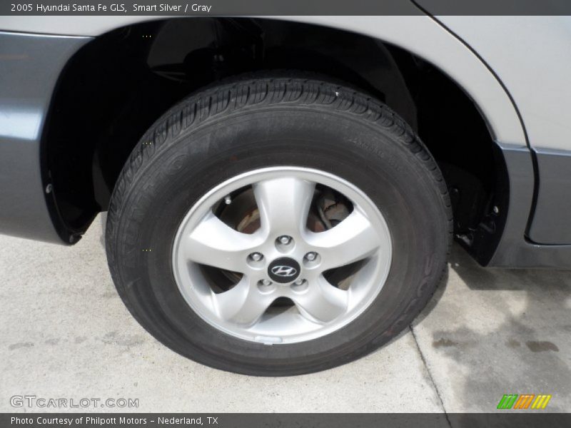 Smart Silver / Gray 2005 Hyundai Santa Fe GLS