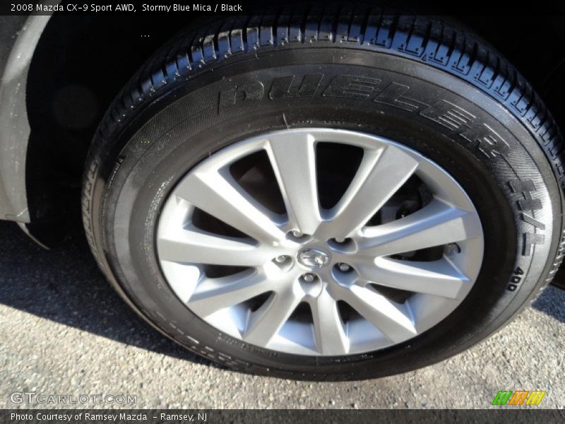 Stormy Blue Mica / Black 2008 Mazda CX-9 Sport AWD