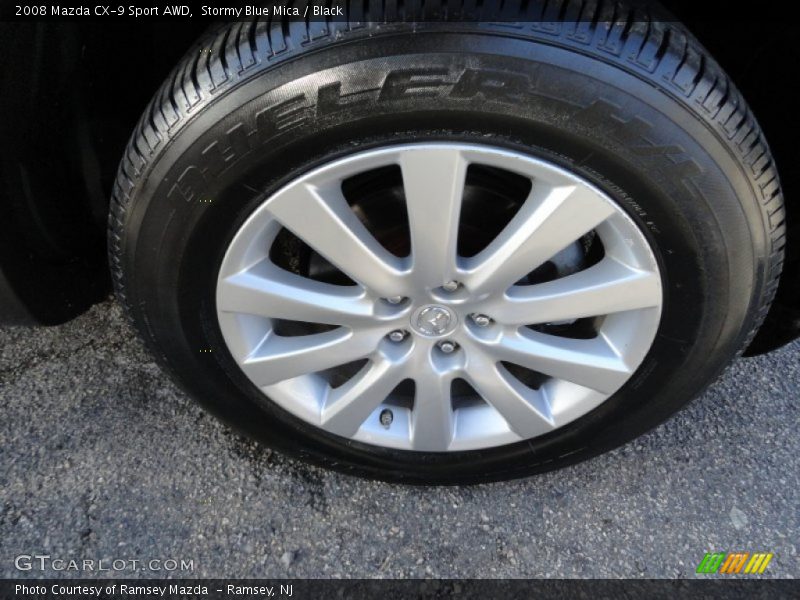 Stormy Blue Mica / Black 2008 Mazda CX-9 Sport AWD