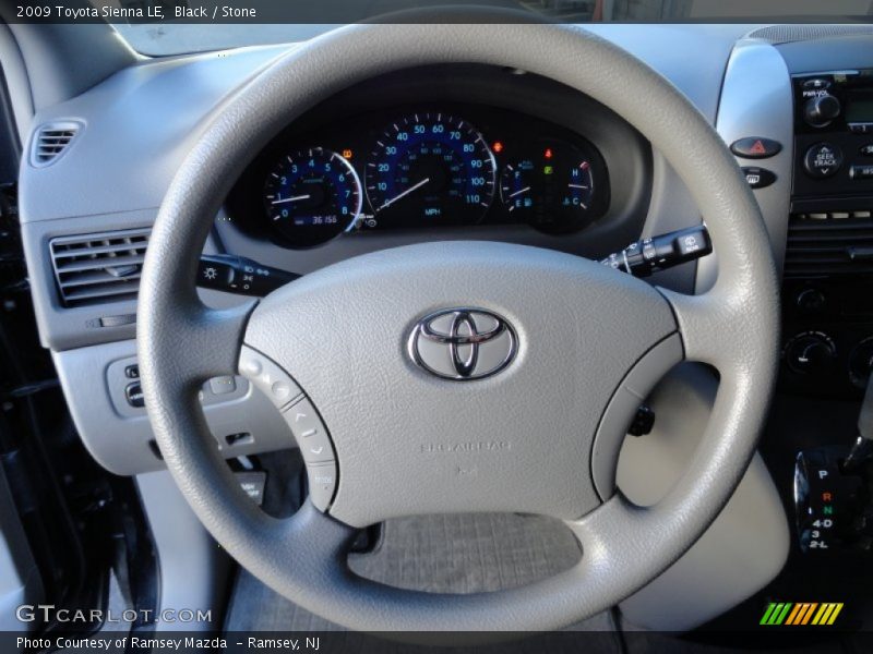Black / Stone 2009 Toyota Sienna LE