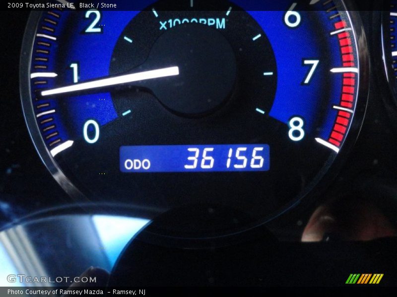 Black / Stone 2009 Toyota Sienna LE