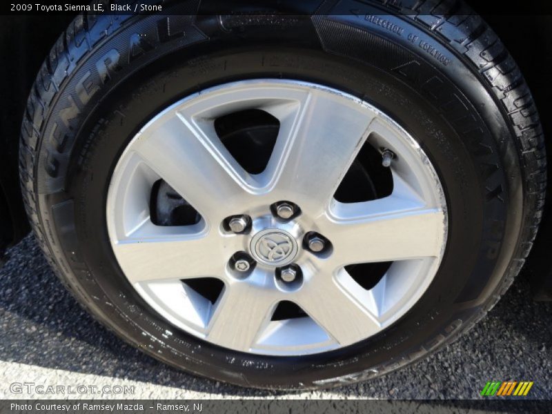 Black / Stone 2009 Toyota Sienna LE
